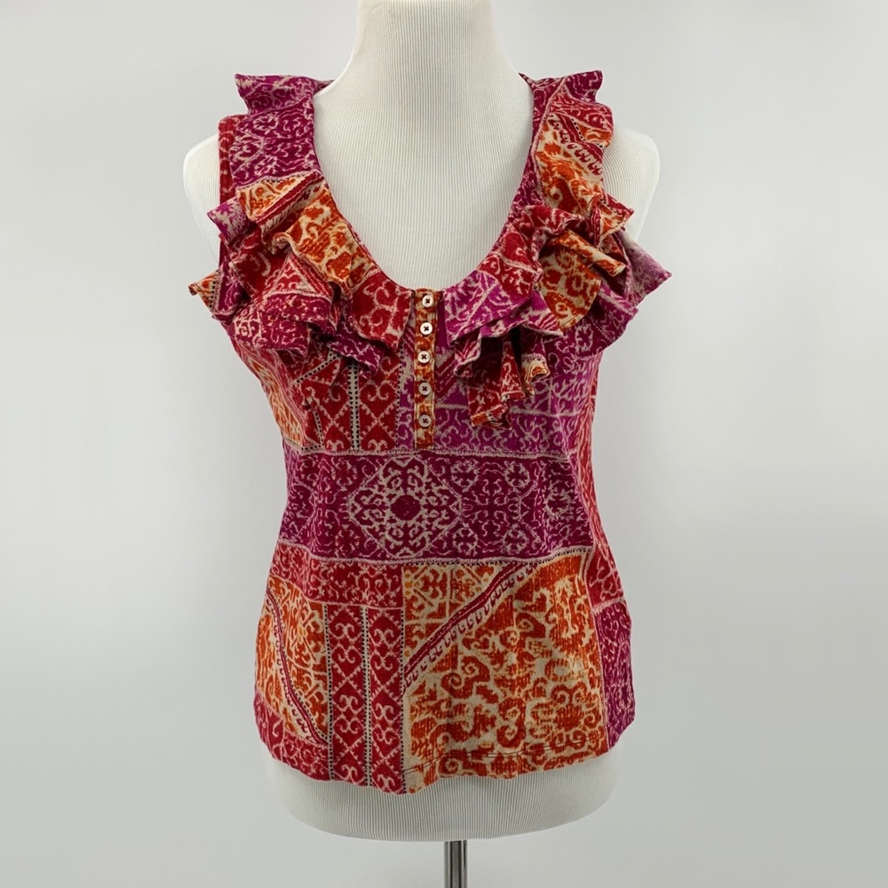 Lauren Ralph Lauren Ruffled Tank Top Blouse